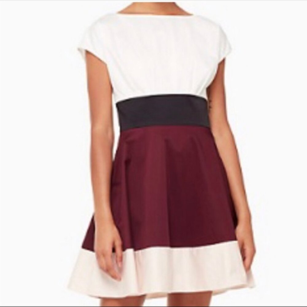 Kate Spade Colorblock Fiorella Dress EUC